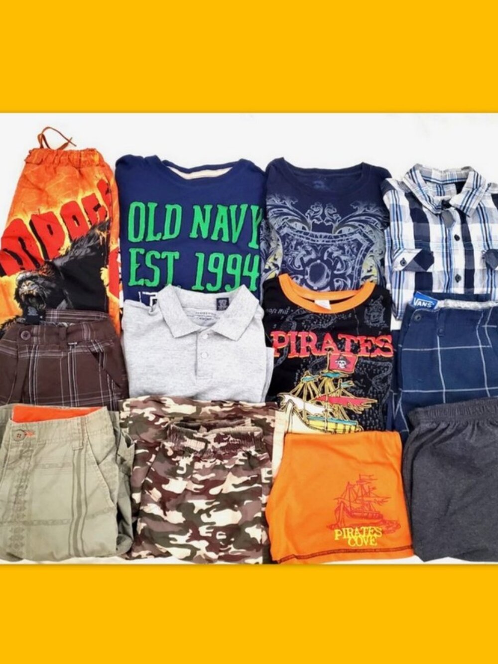 Boys Bundle 14/16 Old Navy Vans Swim trunks Summer Lot Set Shorts PjS Tee Shirt